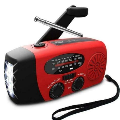 Emergency Solar Hand Crank Weather Radio with Flash Light