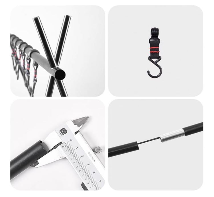Foldable Tripod Camping Hanging Rack