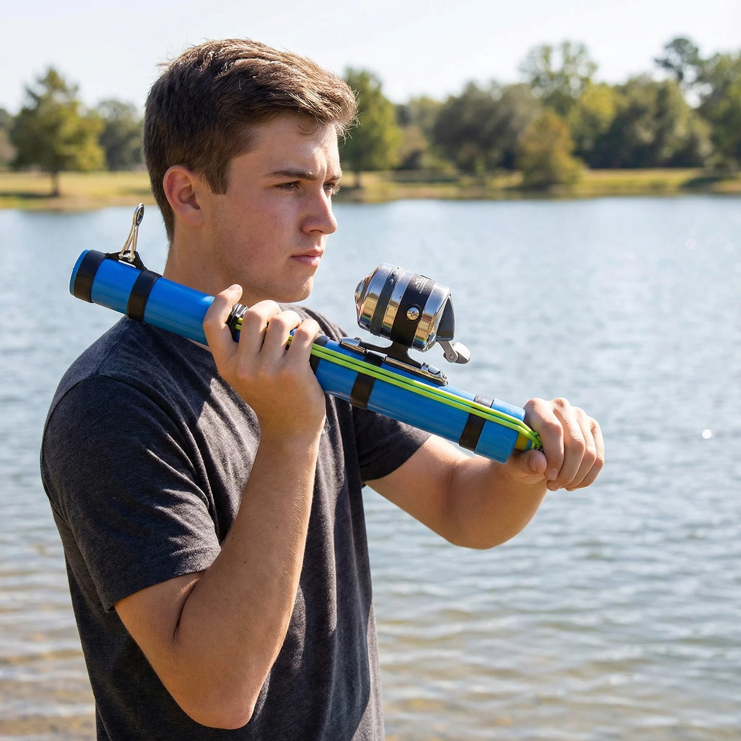Compact Fishing Casting Rod - Extendable Portable Bait Caster
