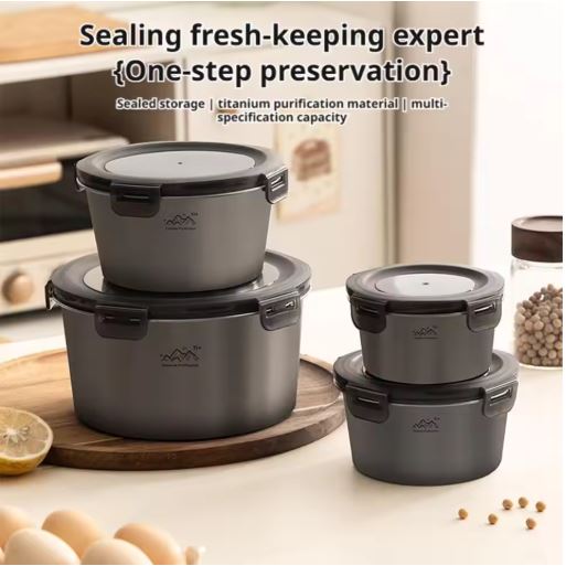 Titanium Camping Lunch Box – Portable Food Storage & Picnic Container