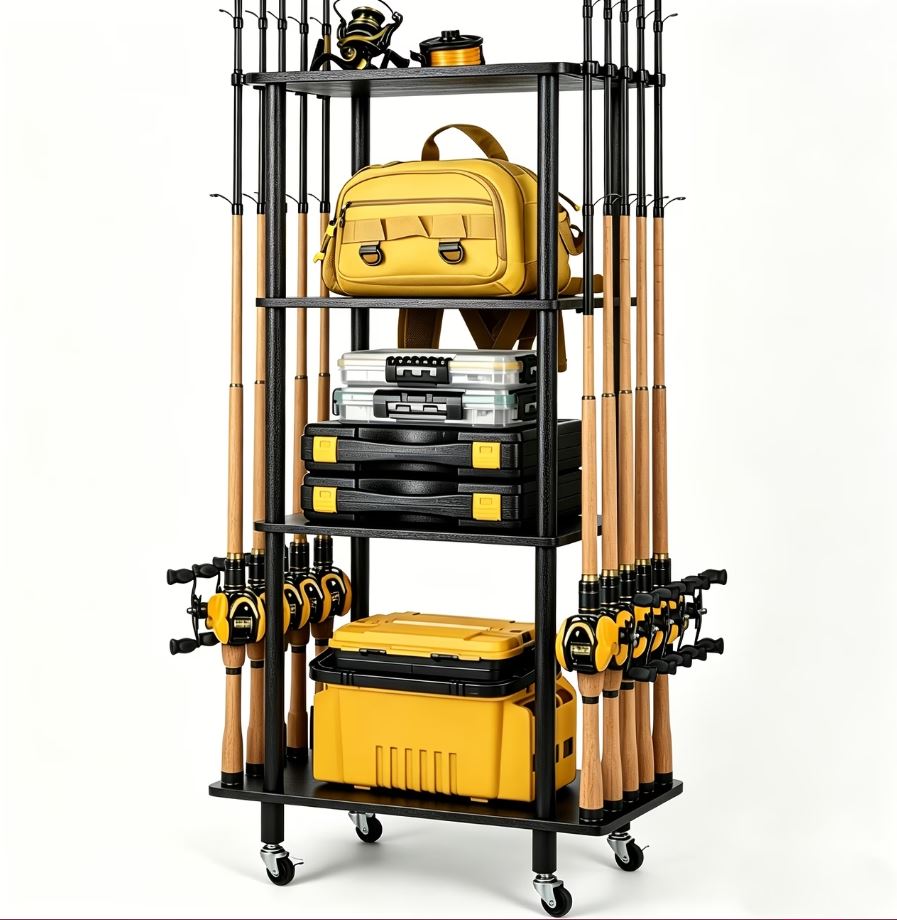 Multi-Tier Cylindrical Mobile Storage Rack