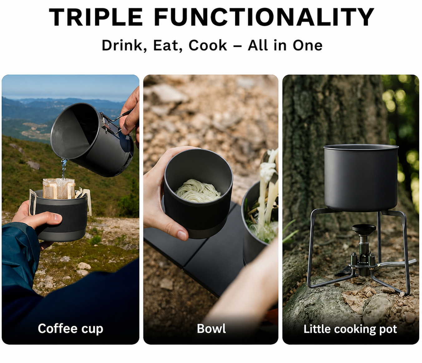 Ultralight Camping Cup with Neoprene Sleeve 300ml