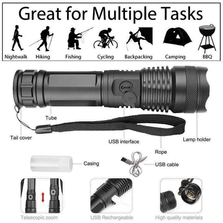 90,000 LUMENS SUPER BRIGHT FLASHLIGHT