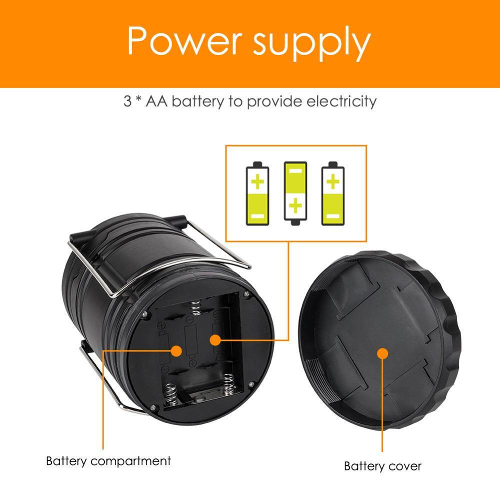Mini Portable LED  Lantern Tent Light Stretch Outdoor
