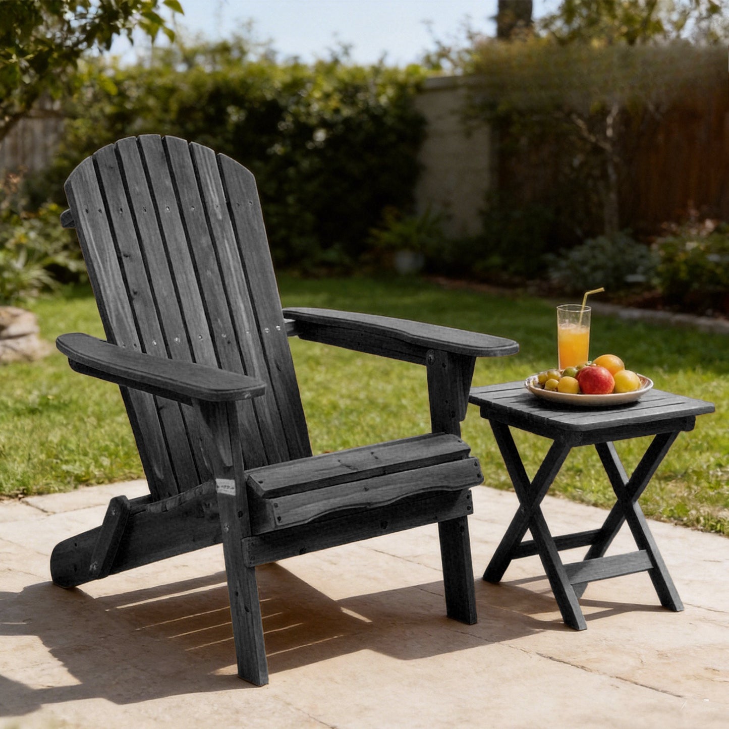 Folding Adirondack Chair — Fire Pit & Patio Set