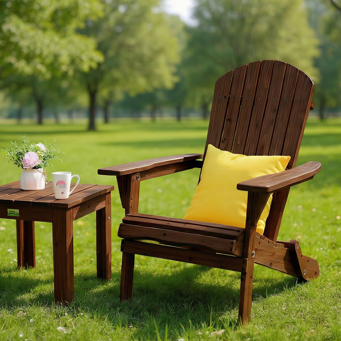 Folding Adirondack Chair — Fire Pit & Patio Set