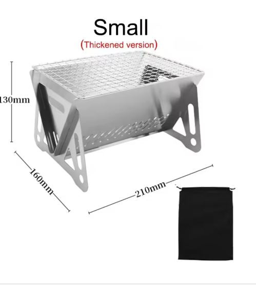 Portable Folding Stainless Steel BBQ Grill