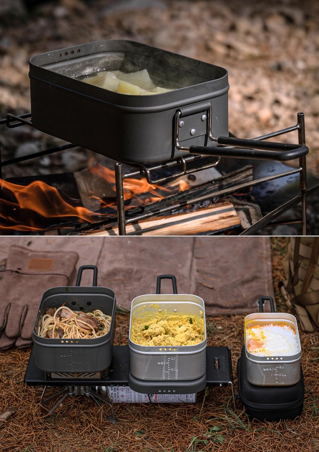 Mess Tin Aluminum Camping Cookware