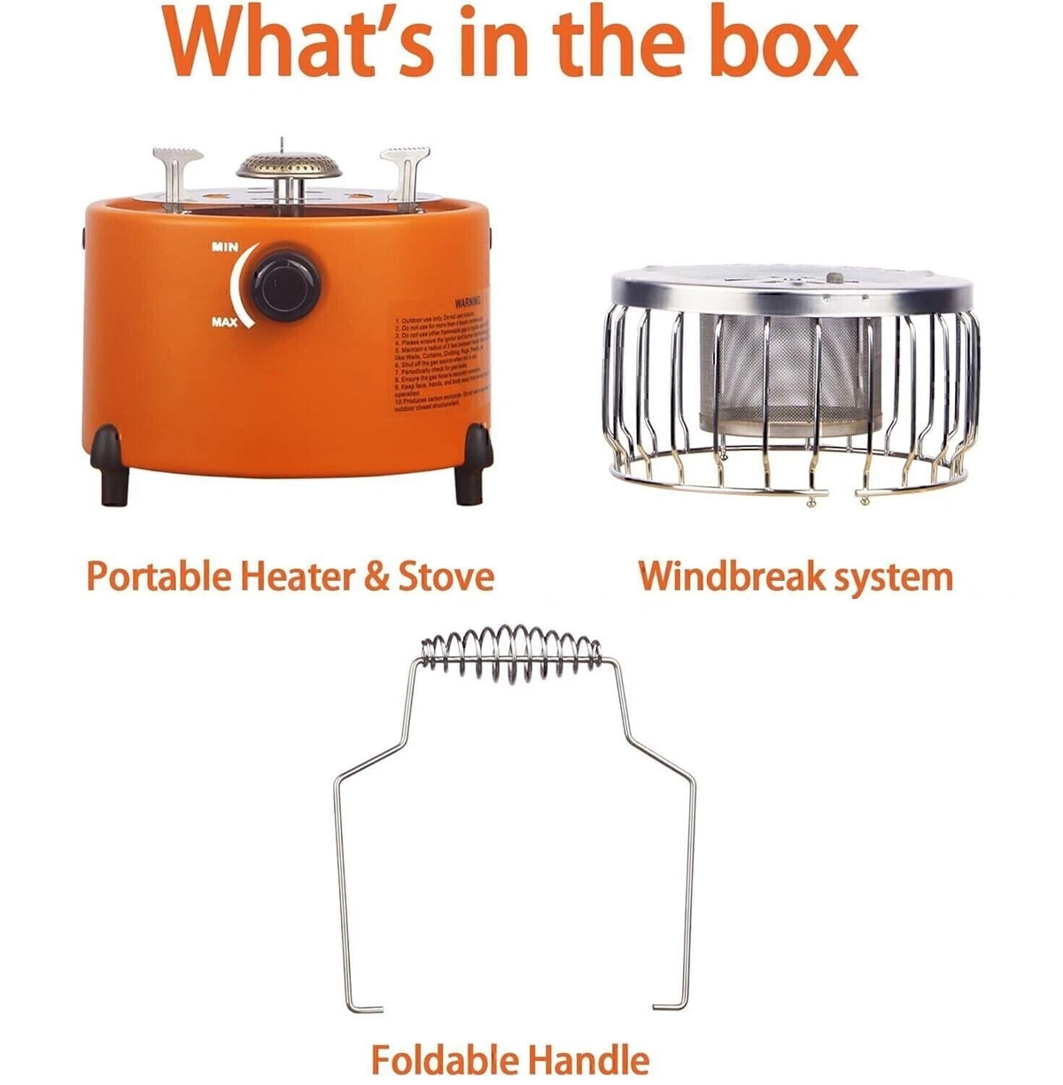 2-in-1 Portable Propane Heater Stove