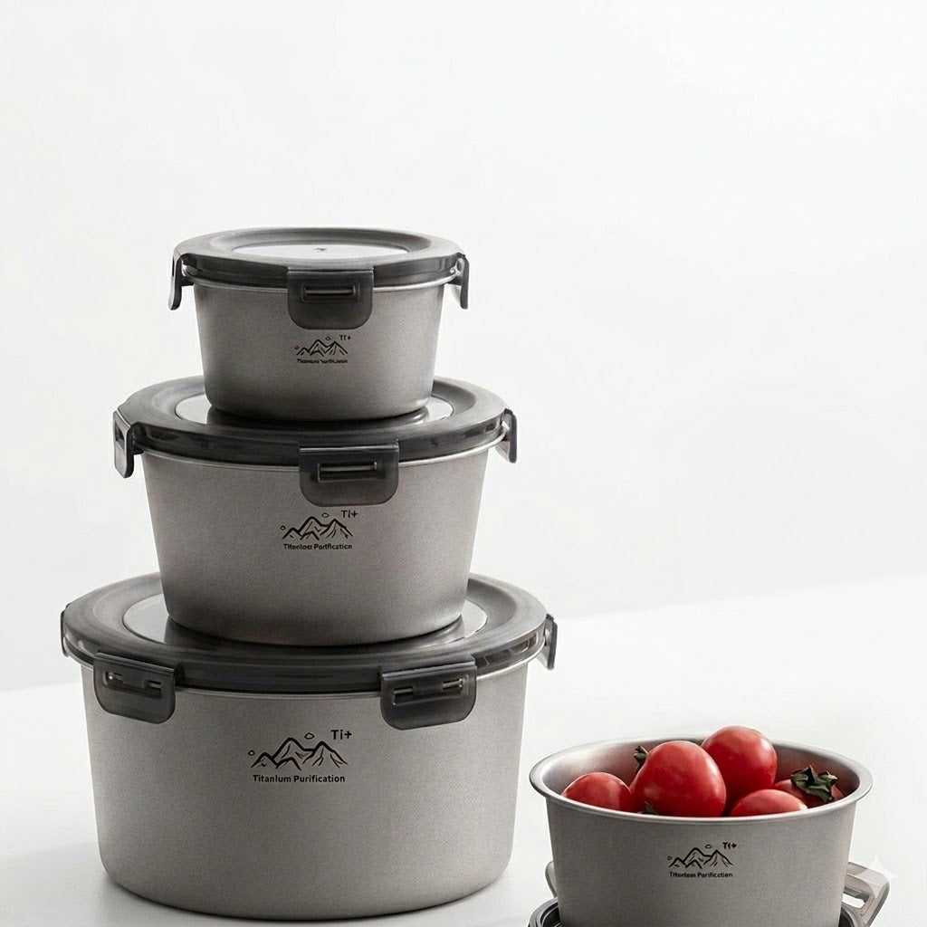 Titanium Camping Lunch Box – Portable Food Storage & Picnic Container