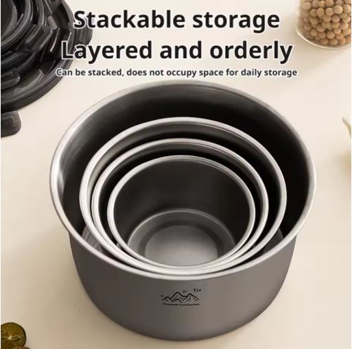 Titanium Camping Lunch Box – Portable Food Storage & Picnic Container