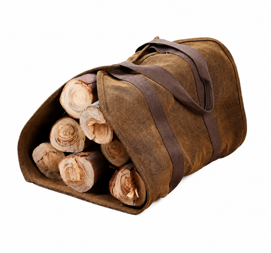Extra Large Canvas Firewood Carrier Bag