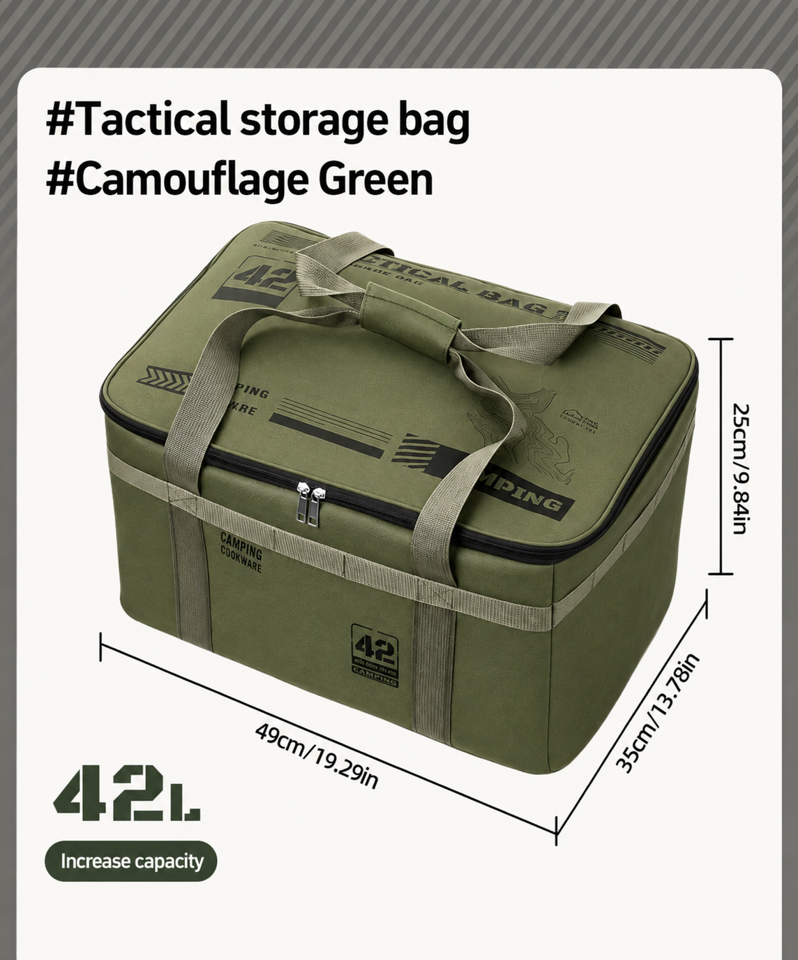 Portable Outdoor Camping Gear Storage Bag