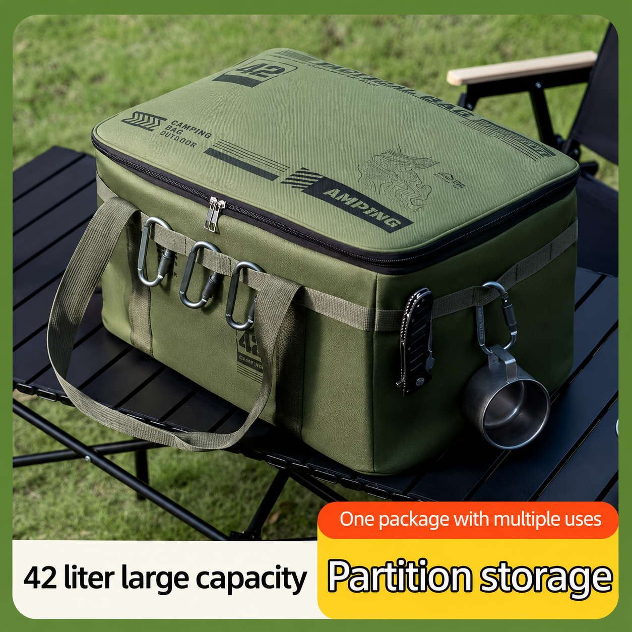 Portable Outdoor Camping Gear Storage Bag
