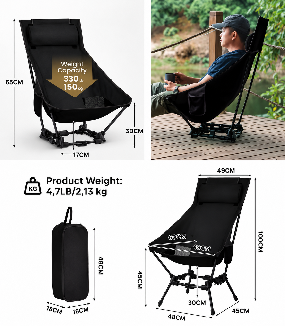Primitive Element Summit High-Back Camp Chair