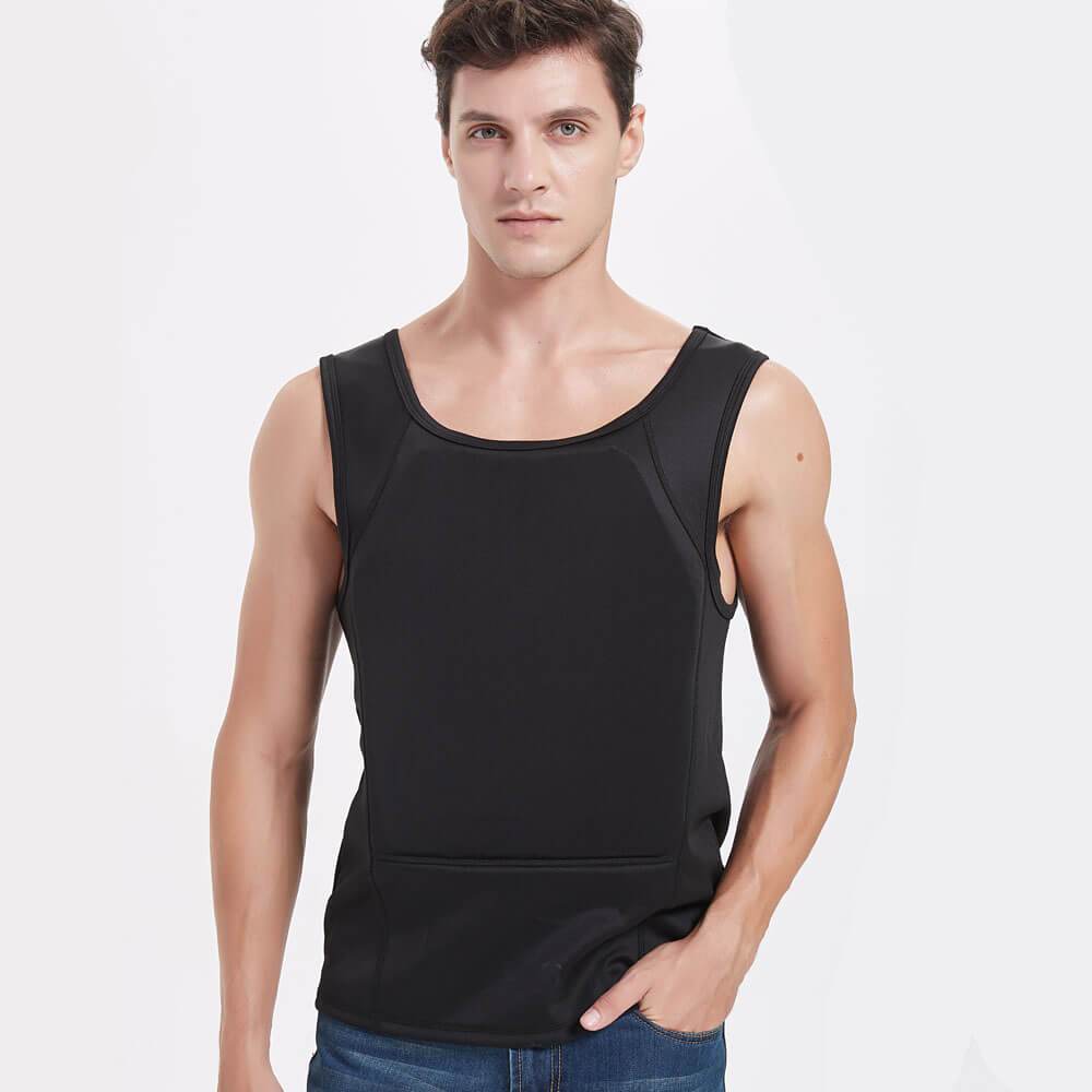 Concealed Bulletproof Vest Ultra Thin T-shirt Undershirt Covert Body Armor - NIJ IIIA Protection