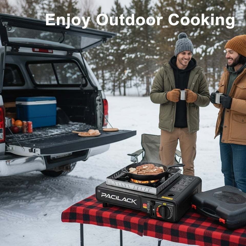 Compact Camping Cooker — Propane & Butane Stove with Carrying Case
