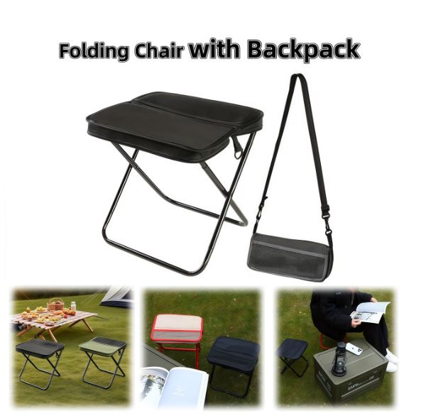 Portable Folding Camping Chair with Mesh Bag