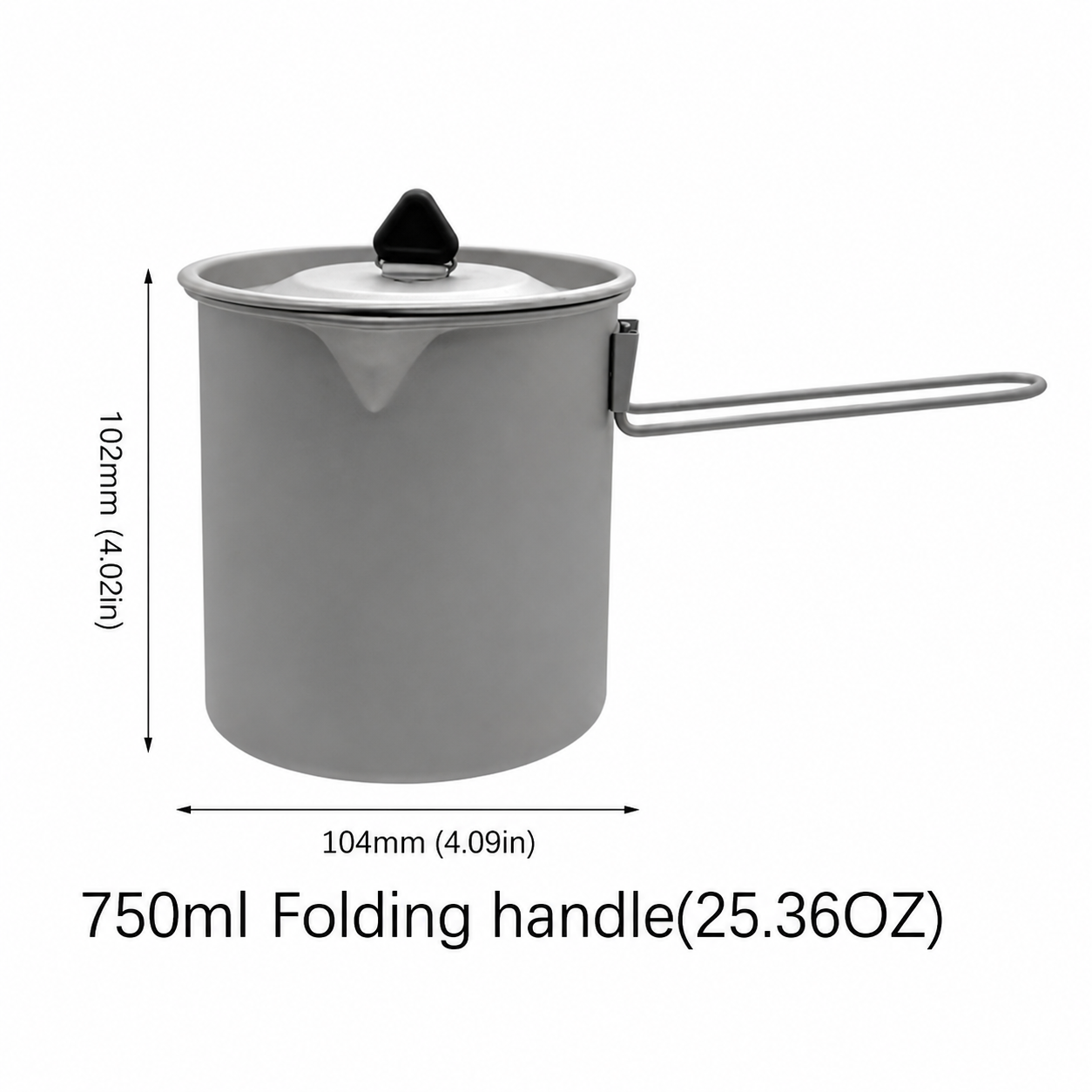 Ultra-Lightweight 750ml Titanium Camping Cup