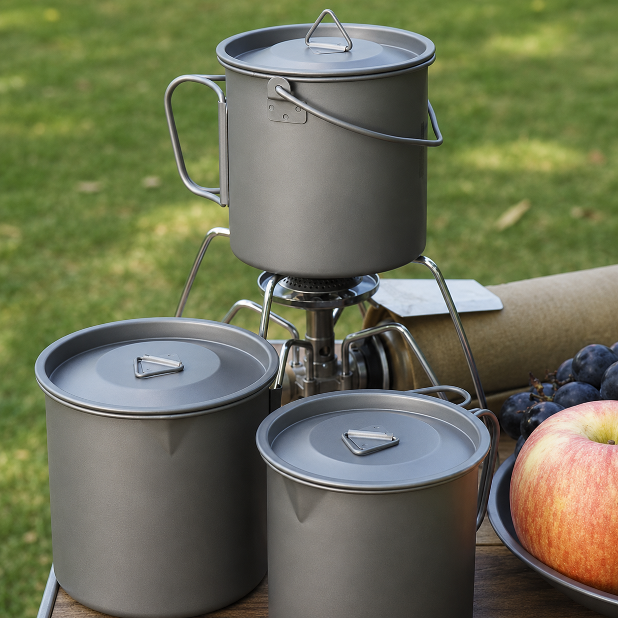 Ultra-Lightweight 750ml Titanium Camping Cup