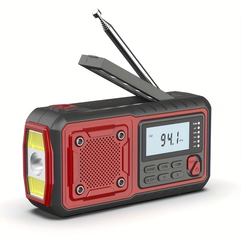 Emergency Hand-Crank Solar Weather Radio