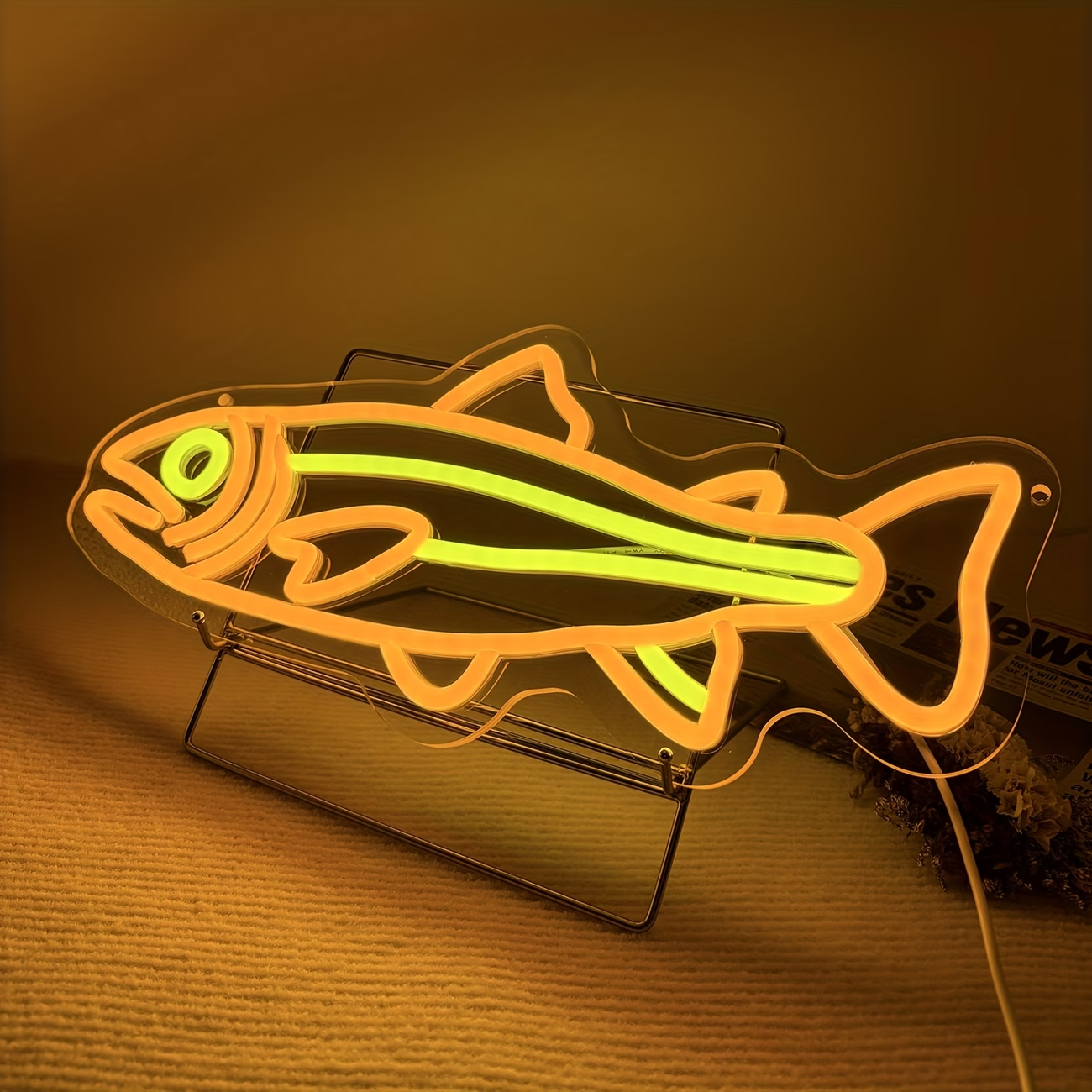 Salmon Fish LED Neon Sign