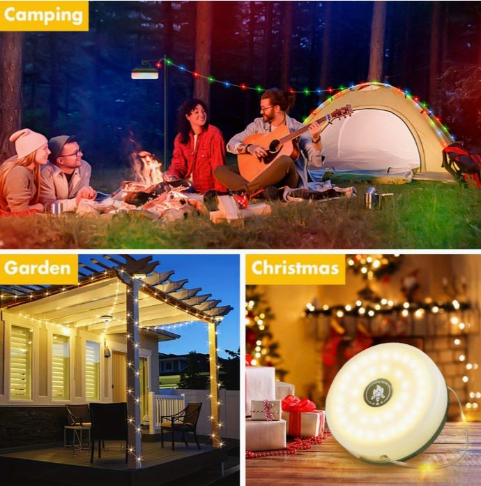 RECHARGEABLE LED CAMPING LANTERN - 32FT