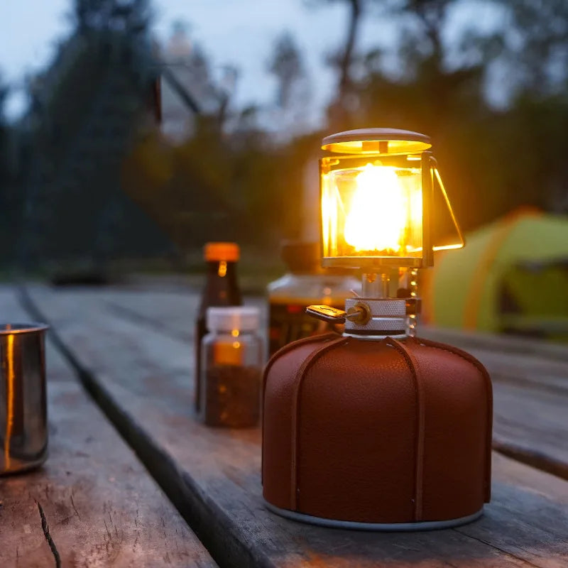 Leather Gas Canister Cover — Flat Butane