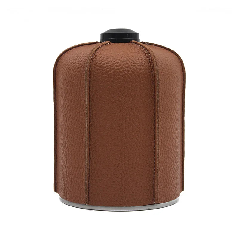 Leather Gas Canister Cover — Flat Butane