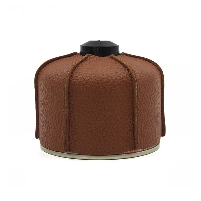 Leather Gas Canister Cover — Flat Butane
