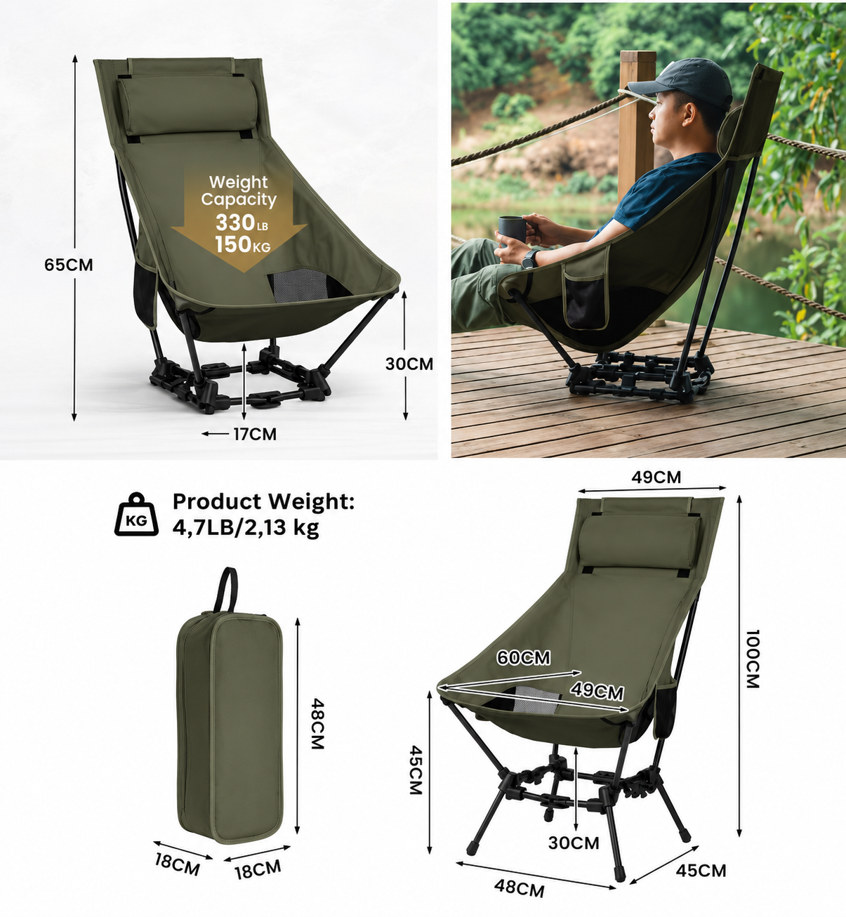 Primitive Element Summit High-Back Camp Chair