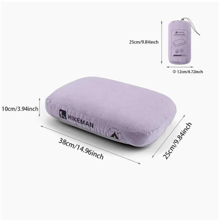 Portable Memory Foam Camping Pillow - Outdoor Travel Neck Support