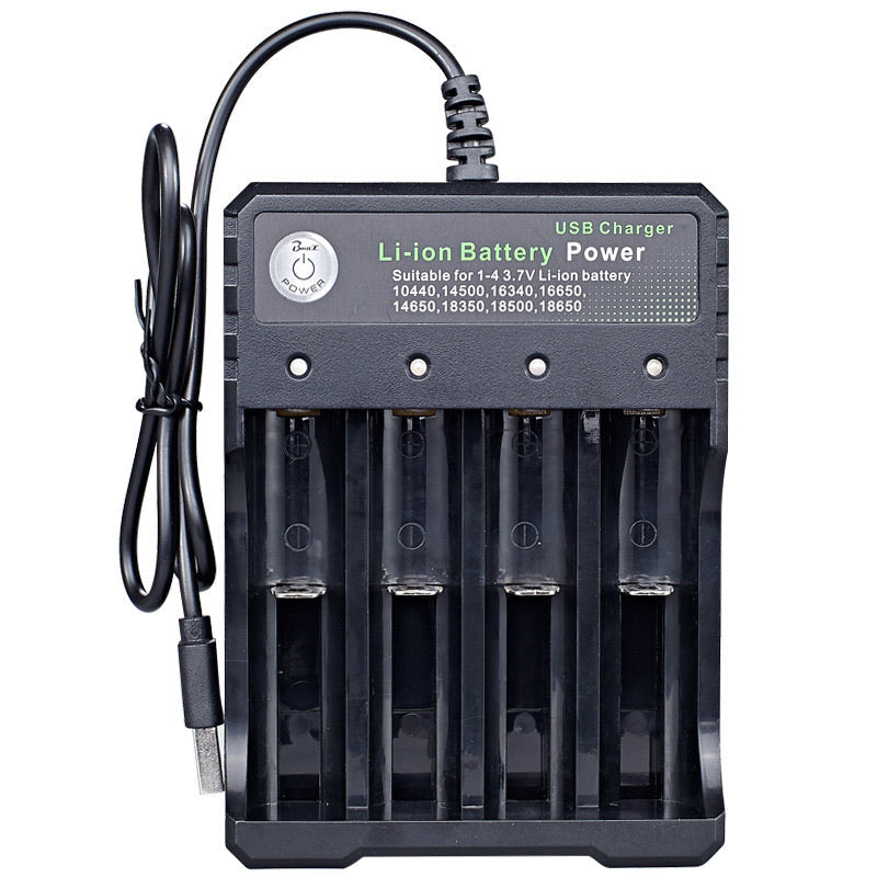 Stealth Night Ops™ 18650 Rechargeable Batteries & USB Charger Kit (3-pcs)