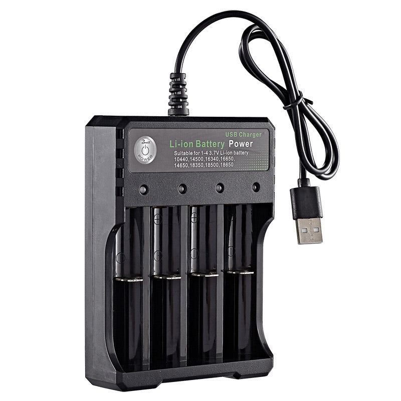 Stealth Night Ops™ 18650 Rechargeable Batteries & USB Charger Kit (3-pcs)