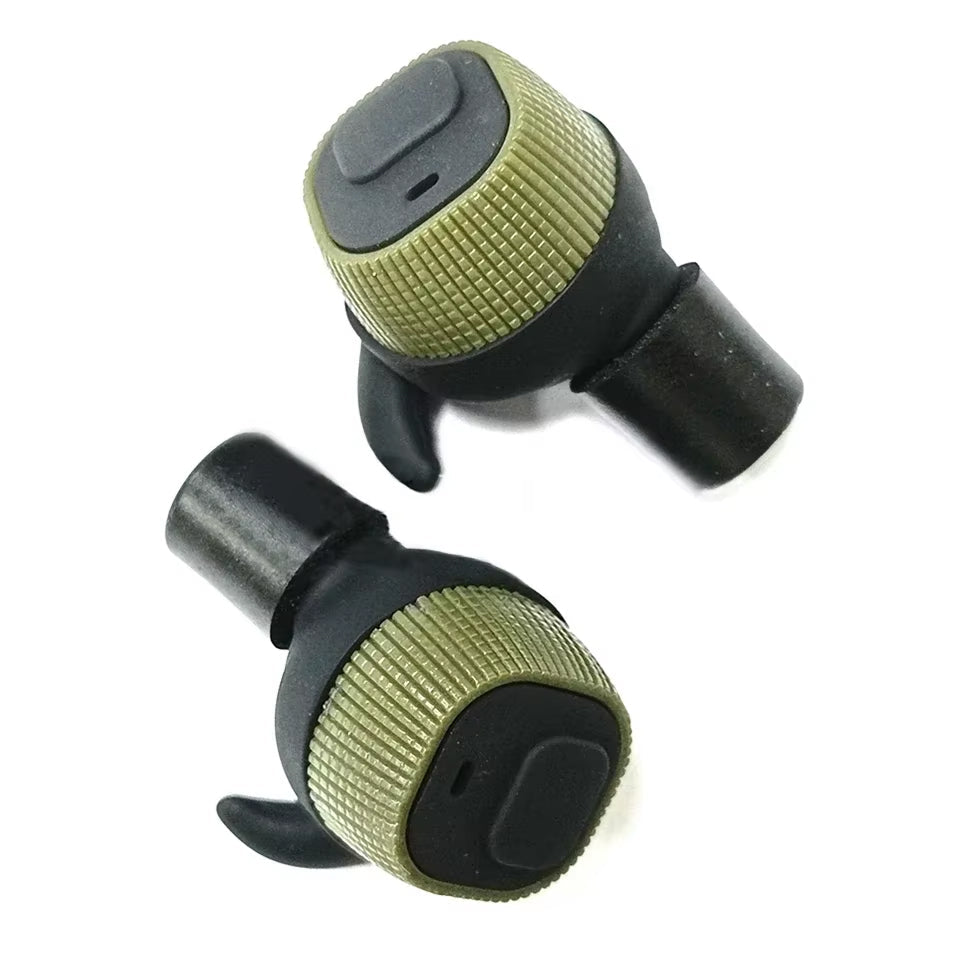 SNO earbuds — Green / OD colorway detail