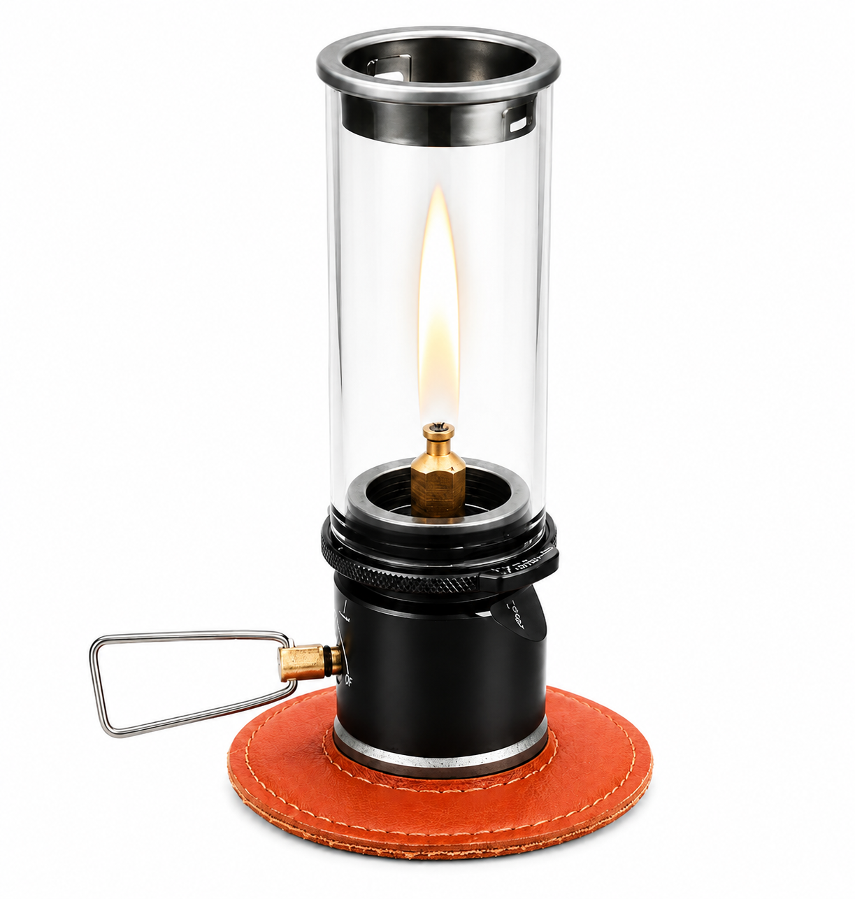 Windproof Portable Gas Candle Camping Lantern