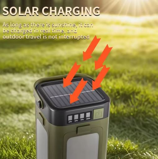 Foldable Solar Camping Lantern with 4-Leaf