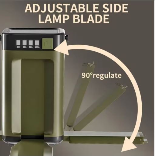Foldable Solar Camping Lantern with 4-Leaf