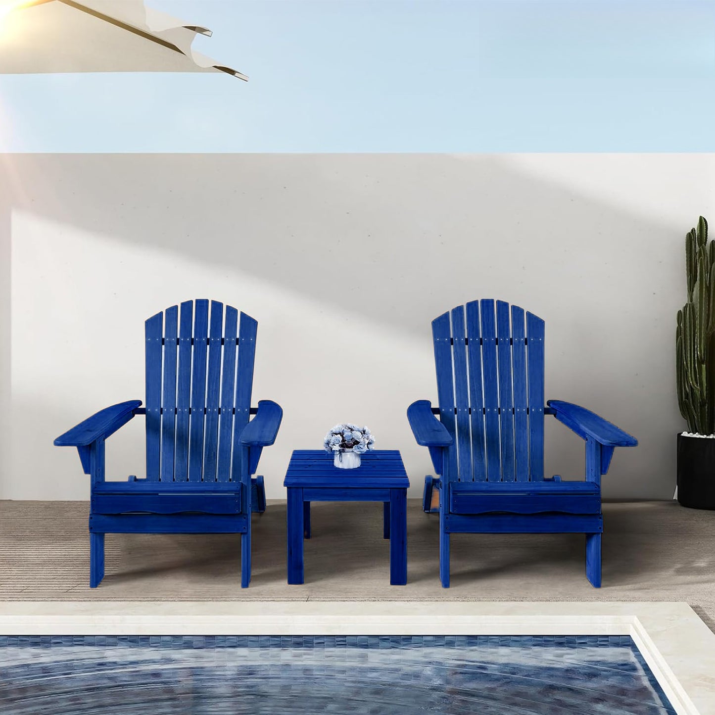 Folding Adirondack Chair — Fire Pit & Patio Set