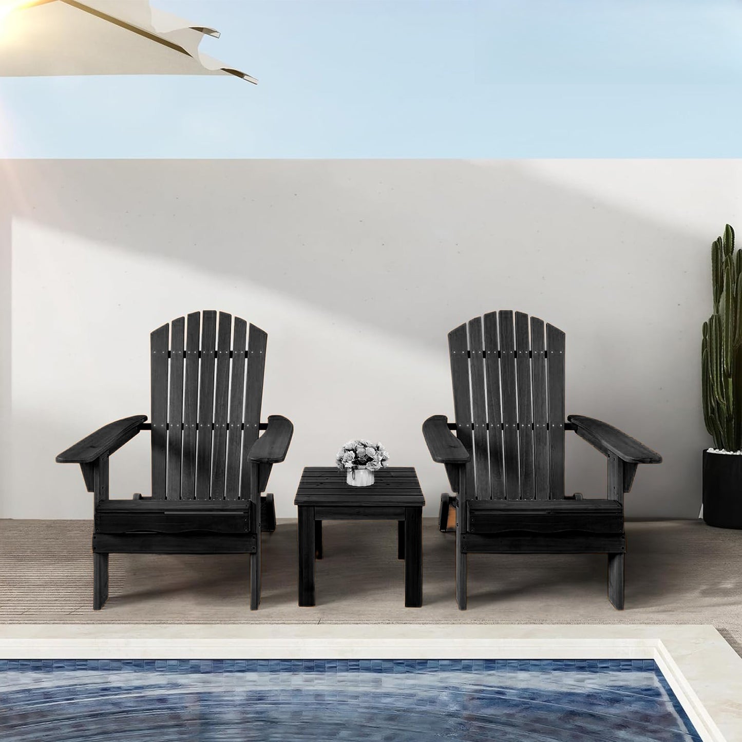 Folding Adirondack Chair — Fire Pit & Patio Set