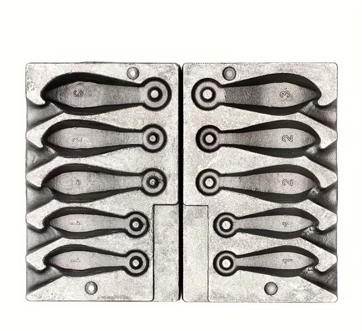 Snapper Sinker Mould – 5-Cavity Multi-Weight Combo (28g, 56g, 84g) Precision Fishing Tool