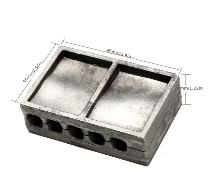 Snapper Sinker Mould – 5-Cavity Multi-Weight Combo (28g, 56g, 84g) Precision Fishing Tool
