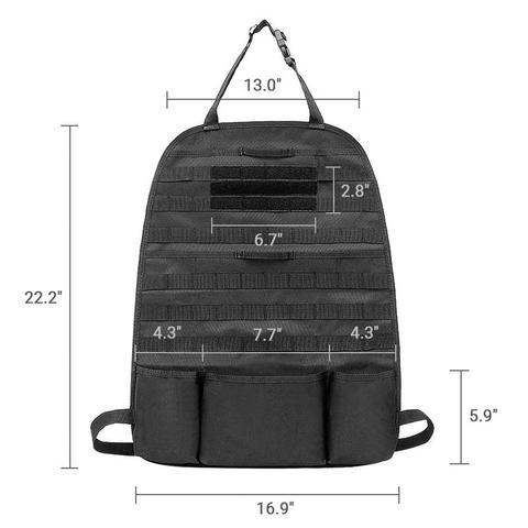 Stealth Night Ops - Tactical Backseat  MOLLE Organizer