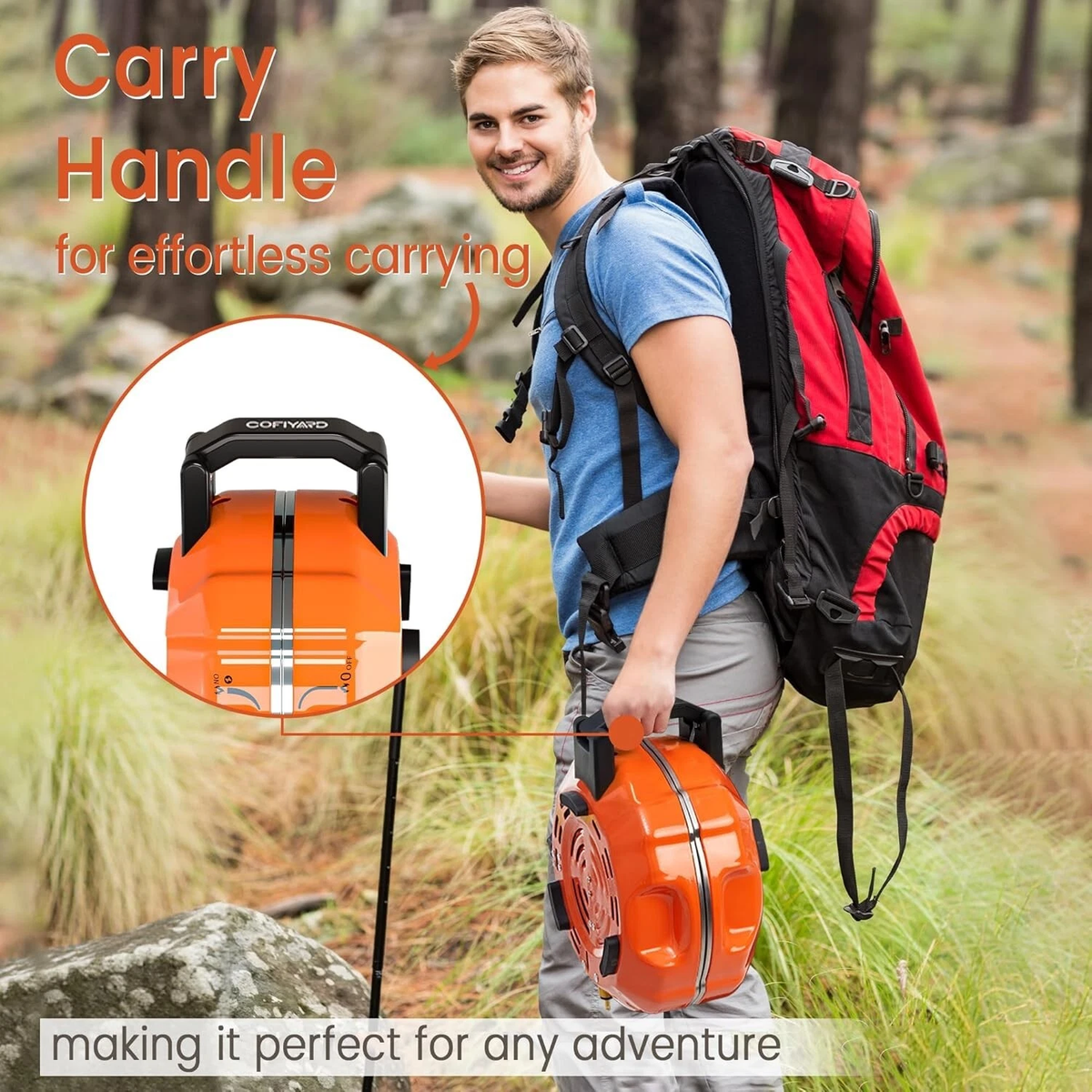 20,000 BTU 2-Burner Propane Camping Stove — Portable Folding Camp Stove