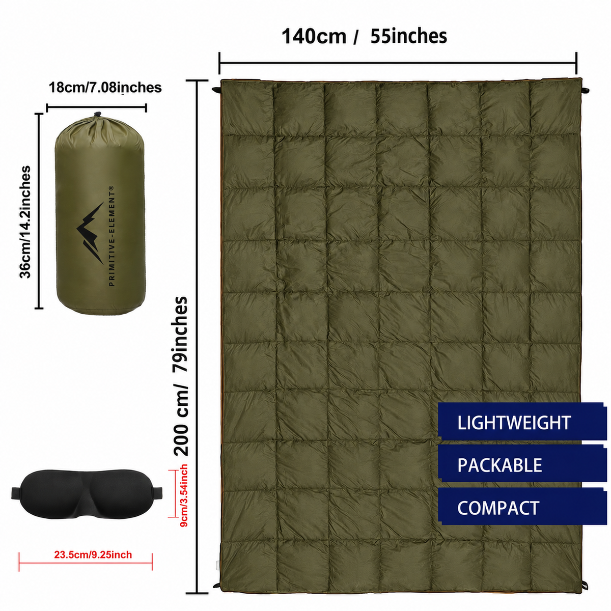 Outdoor Puffy Blanket — Foldable & Lightweight