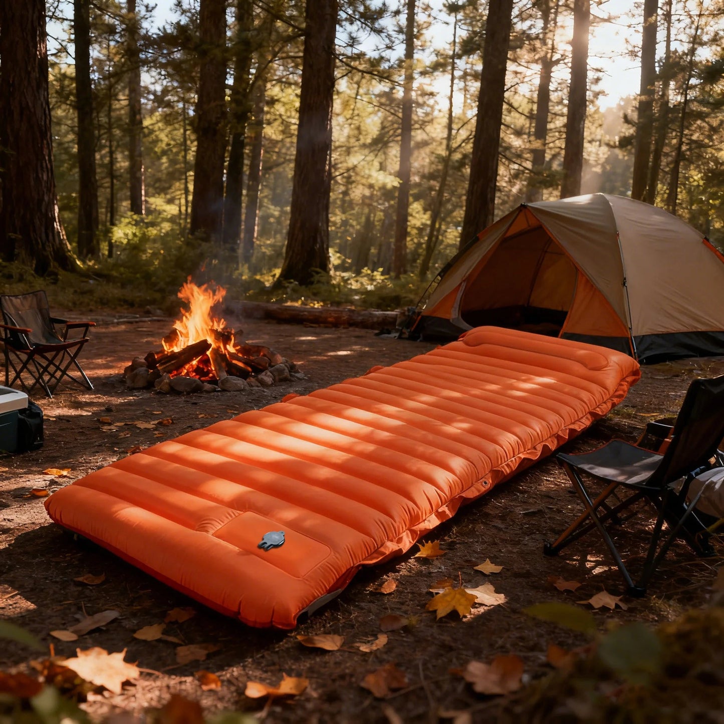 Ultralight Camping Sleeping Pad with Built-In Pump & Pillow