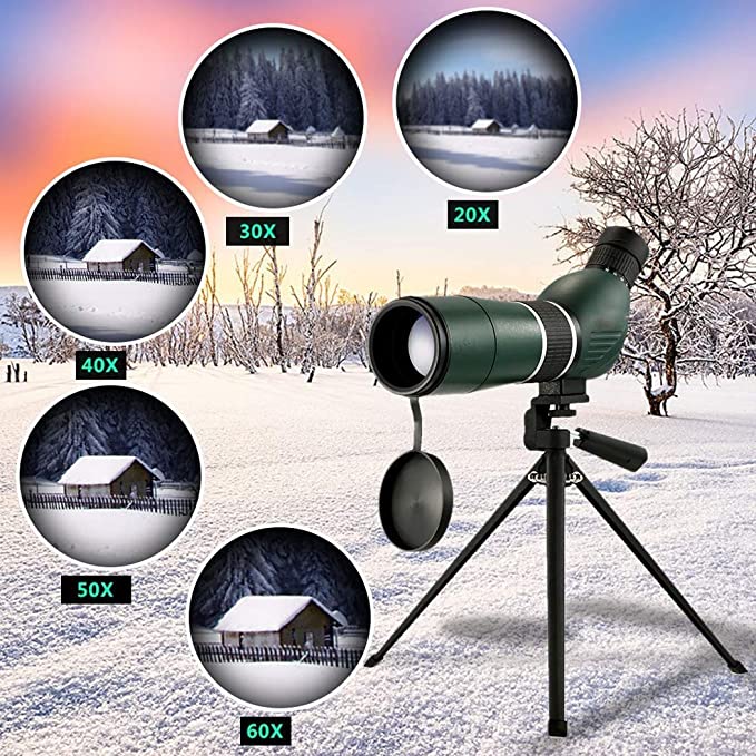 Stealth Night Ops-  HD Spotting Scope 20-60x80mm + Tripod