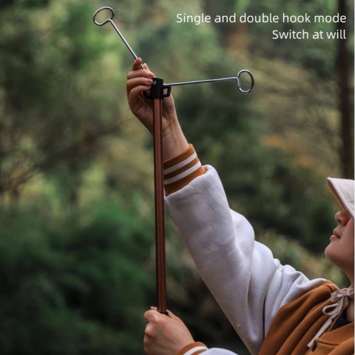 Portable Telescopic Camping Light Stand with Adjustable Tripod