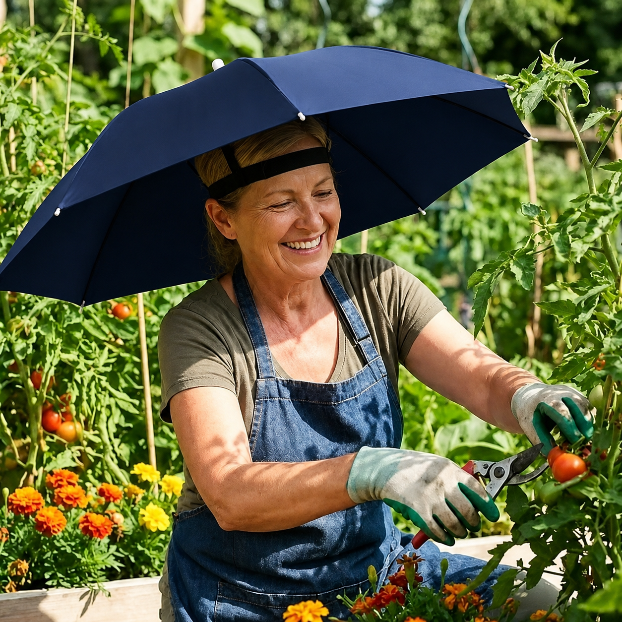 Hands-Free Outdoor Umbrella Hat