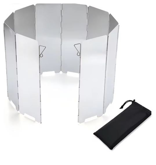 Camping Stove Wind Shield – Aluminum Alloy Windproof Screen